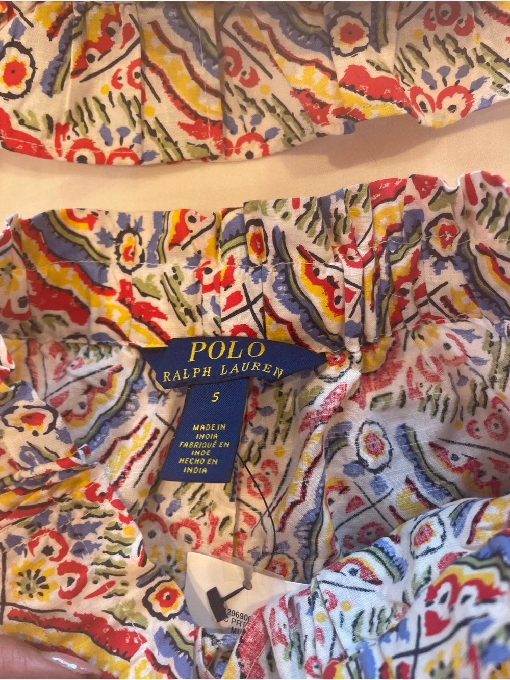 Girl’s Ralph Lauren Crop Tank and Shorts Set - Multi